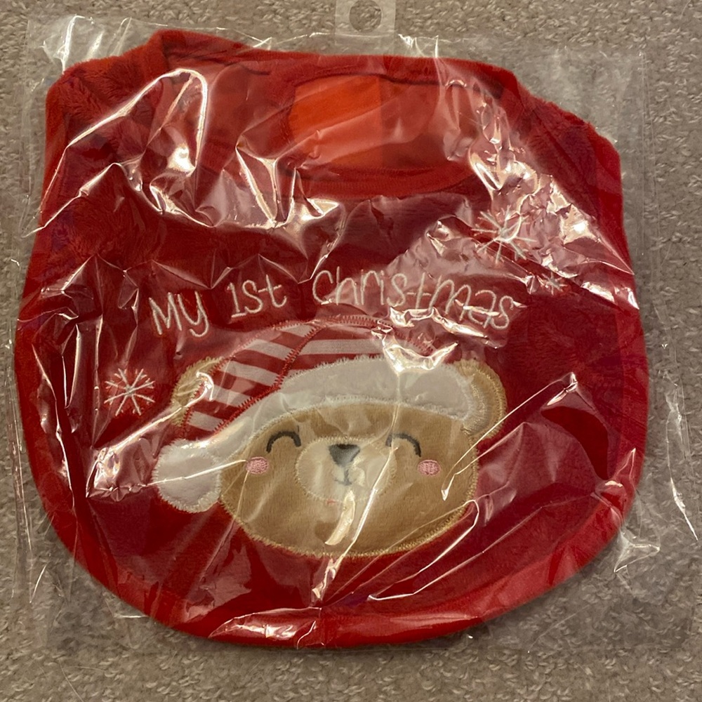 Baby bib- First Christmas